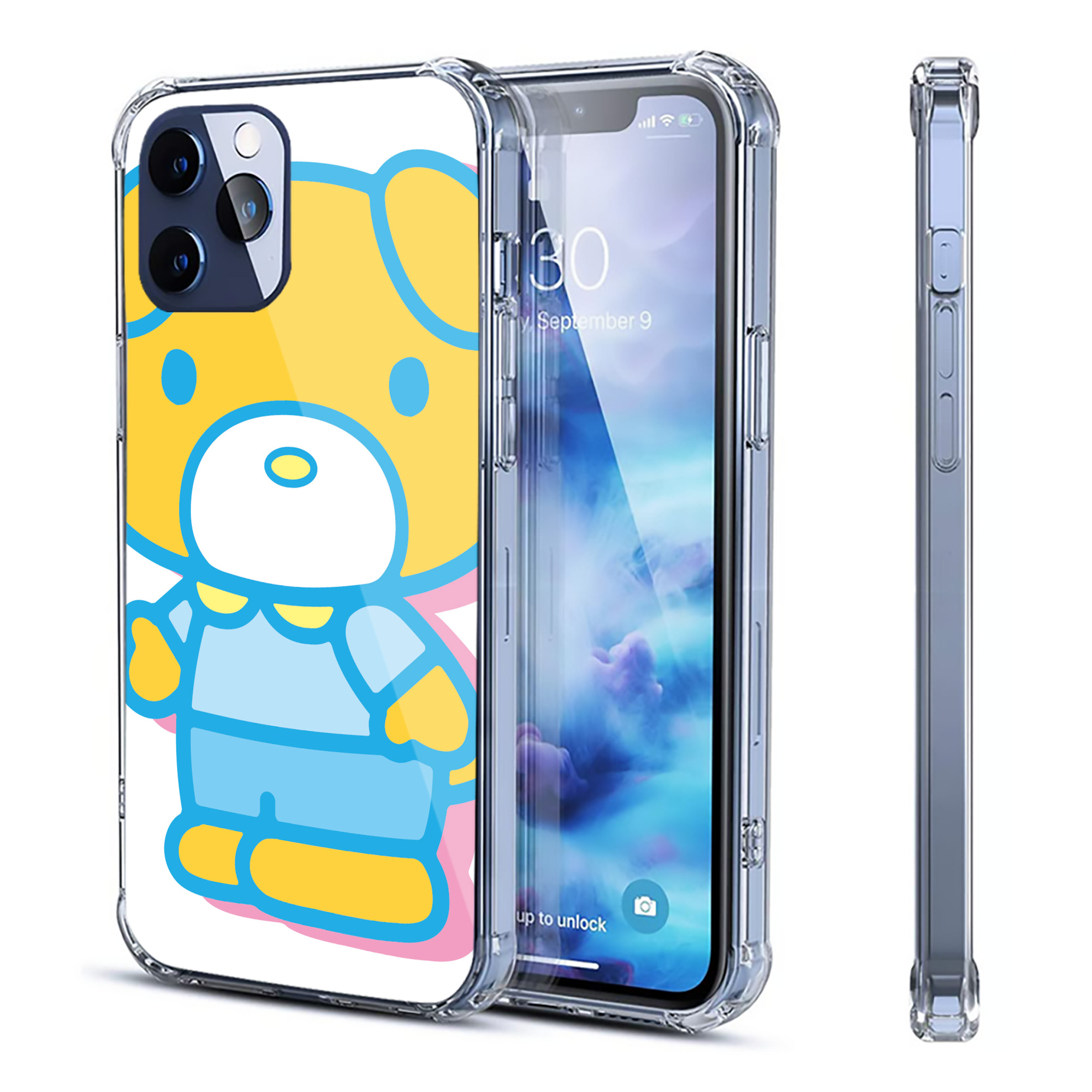 （画像用） Hello Kitty ハローキティ 【iPhone 12シリーズ対応】透明スマホケース（クリアソフトケース）